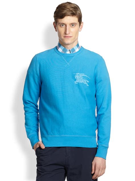 burberry blue sweatshirt|burberry sweatshirts for men.